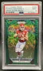 2017 Panini Prizm Patrick Mahomes II RC Green Scope Rookie #/99 Chiefs PSA 9