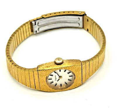 TRAUM Dugena Damenarmbanduhr Vintage Elegant 70s Modernist vergoldet SWISS MADE
