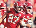 PATRICK MAHOMES - TRAVIS KELCE - CHIEFS -  DUAL SIGNED 8 x 10 PHOTO w/COA