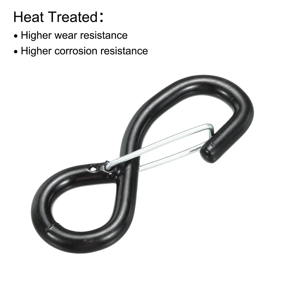 Gancho S con correa de trinquete de 4 piezas con carga de pestillo 1763 libras para correa de amarre de 1" Foto 3 de 4