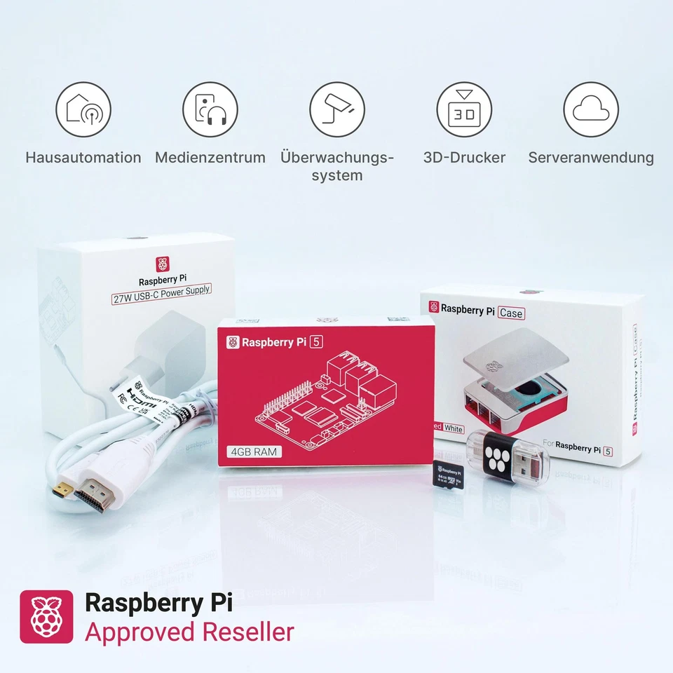 Raspberry Pi 5 2/4/8/16GB RAM Starterkit, 64GB microSD inkl. Pi OS & Zubehör - Bild 4 von 4