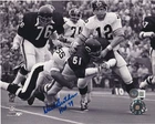 DICK BUTKUS Signed Chicago BEARS 8x10 PHOTO Beckett Auth. (BAS) w/ HOF Insc