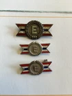 WWII WW2 Army Navy  E Production Award Pins Military Sterling Krew Dodge Inc
