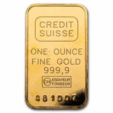 1 oz Gold Bar - Secondary Market .9999 Fine Gold Bar Design Varies