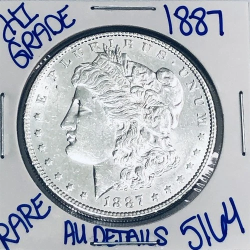 1887 MORGAN SILVER DOLLAR AUTHENTIC HI GRADE U.S. MINT COIN FREE SHIPPING 5164