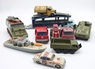 F x10 Vintage Collection Boxed Die Cast Vehicles Inc Race car, Skid steer Etc