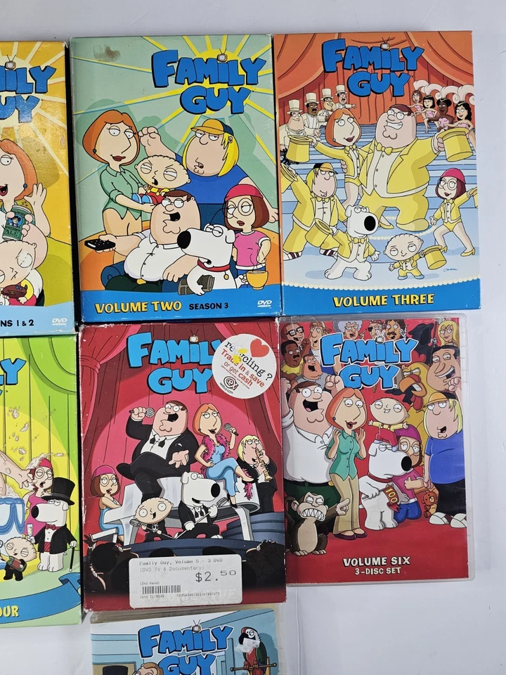 Family Guy DVD Lot Vol 1-7 1 2 3 4 5 6 7 Fox Animated Set Box Sets - Image 3 of 4