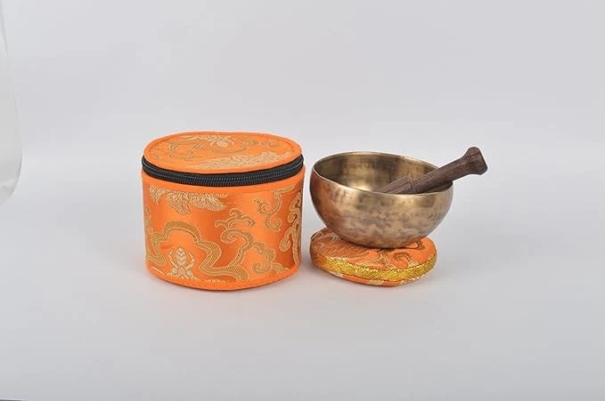 BERMONI Tibetan Hand Hammered Antique Chakra Healing Singing Bowl - SING1050-XS