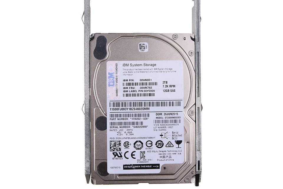 IBM 2 TB 2,5" 12G SAS HDD @7,2k für Storwize V3500, V3700 u.a. // 00WK792 - Bild 3 von 4