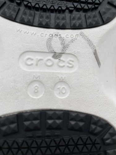 Crocs Clogs Work Shoes Dual Comfort Womens Size Men 8 Women 10 White Slip On - Picture 14 of 14