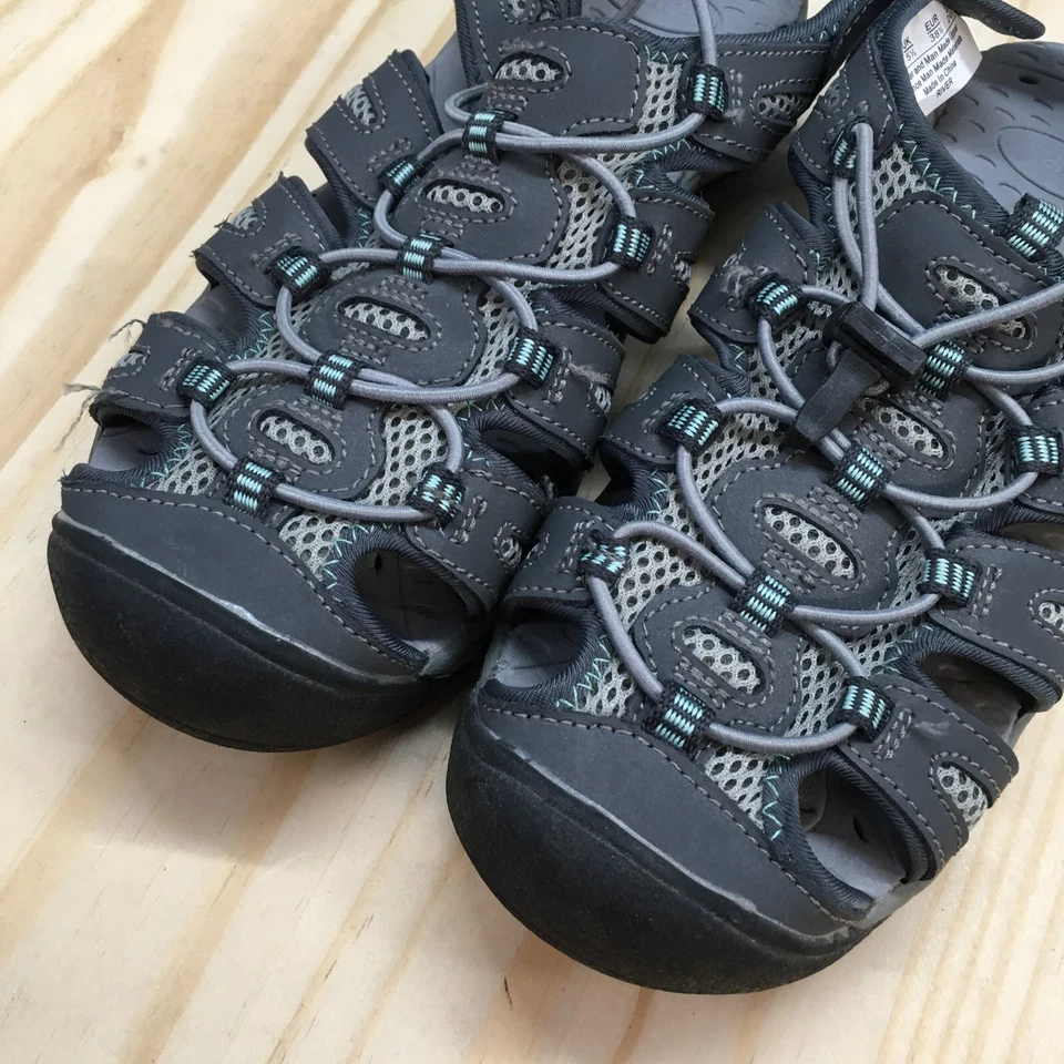 Босоножки женские Khombu 7,5 M River Fisherman серые кожаные комфортные с круглым носком - Изображение 4 из 4