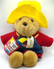 Paddington Bear Craftsman Plush Vintage Sears w/ Tags Hat Apron Jacket 15"