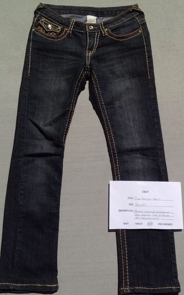 True Religion Womens Joey Super T Double Stitch Jeans Size True Religion Womens Joey Super T Double Stitch Jeans Size