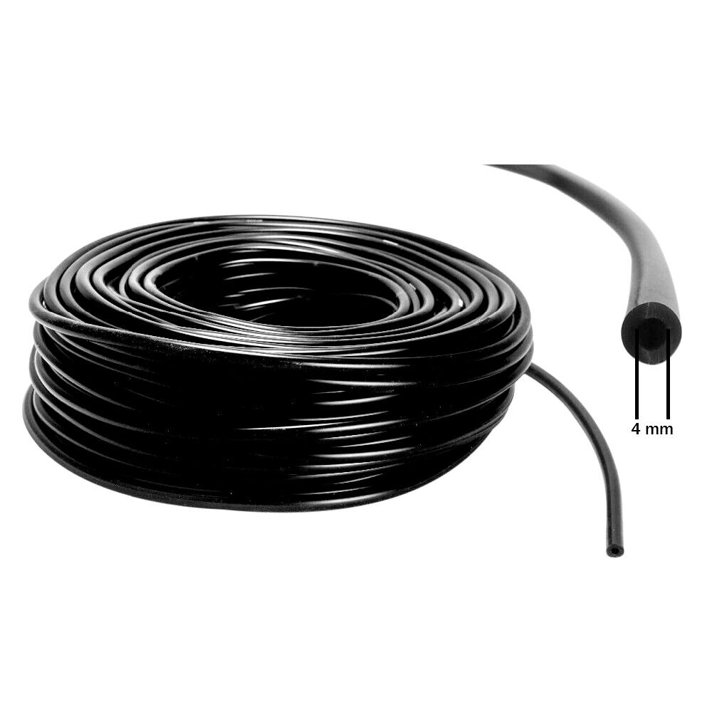 4mm ID - silicone vacuum hose 1m meter vacuum control cable black