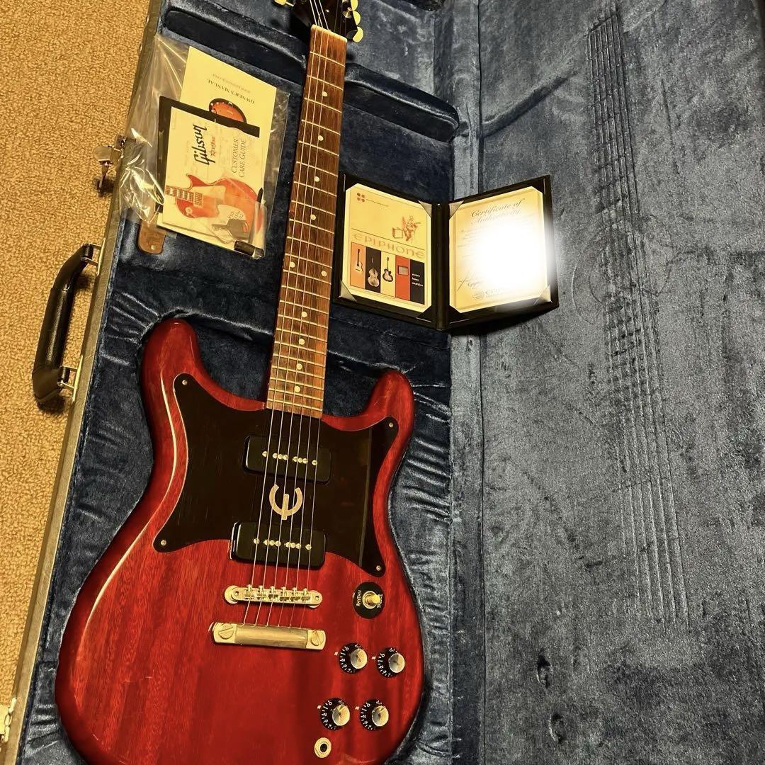 ギター epiphone wilshire 1962 EPIPHONE WILSHIRE 1962 RED REISSUE 2009 ELECTRIC GUITAR RED