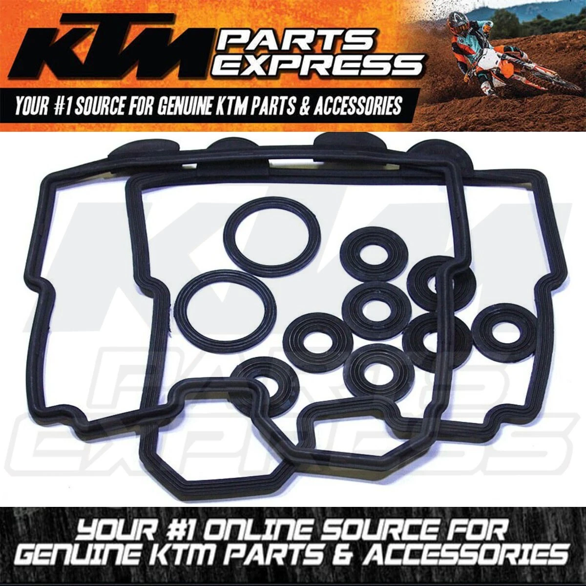 NEW OEM KTM VALVE COVER GASKET SET FR+RR 950 990 ADVENTURE