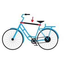 Adaptateur Porte-Vélos pour Vélo Femmes Ernie Hawkins Frames Sans Canne