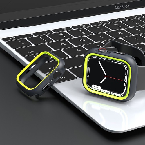 Pour Apple Watch Series 41/44/45/49/42/46mm Coque rigide luxe robuste pare-chocs PC - Photo 53 sur 53