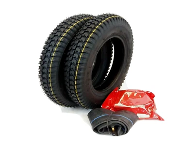 GOOD CARE Paar 3,00-8 (300 x 8) Elektromobil, Rollstuhlreifen & Schläuche (gute Pflege)