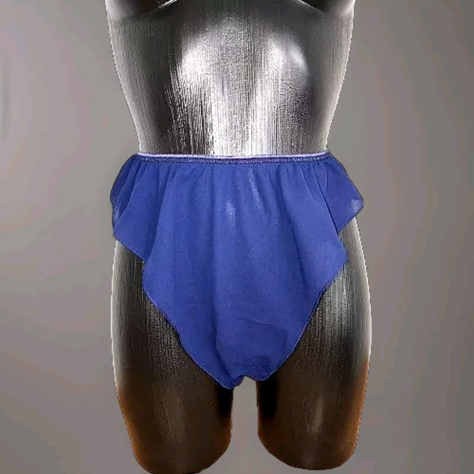 Cotton Club exklusiver Slip in Dunkelblau Tüll Gr. 38 Luxus Neu - Bild 1 von 4