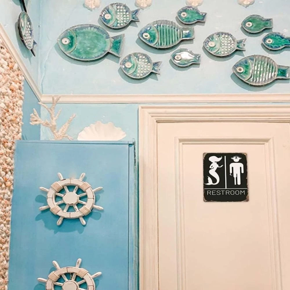 Aluminum Funny Bathroom Decor Use for Nautical Bathroom