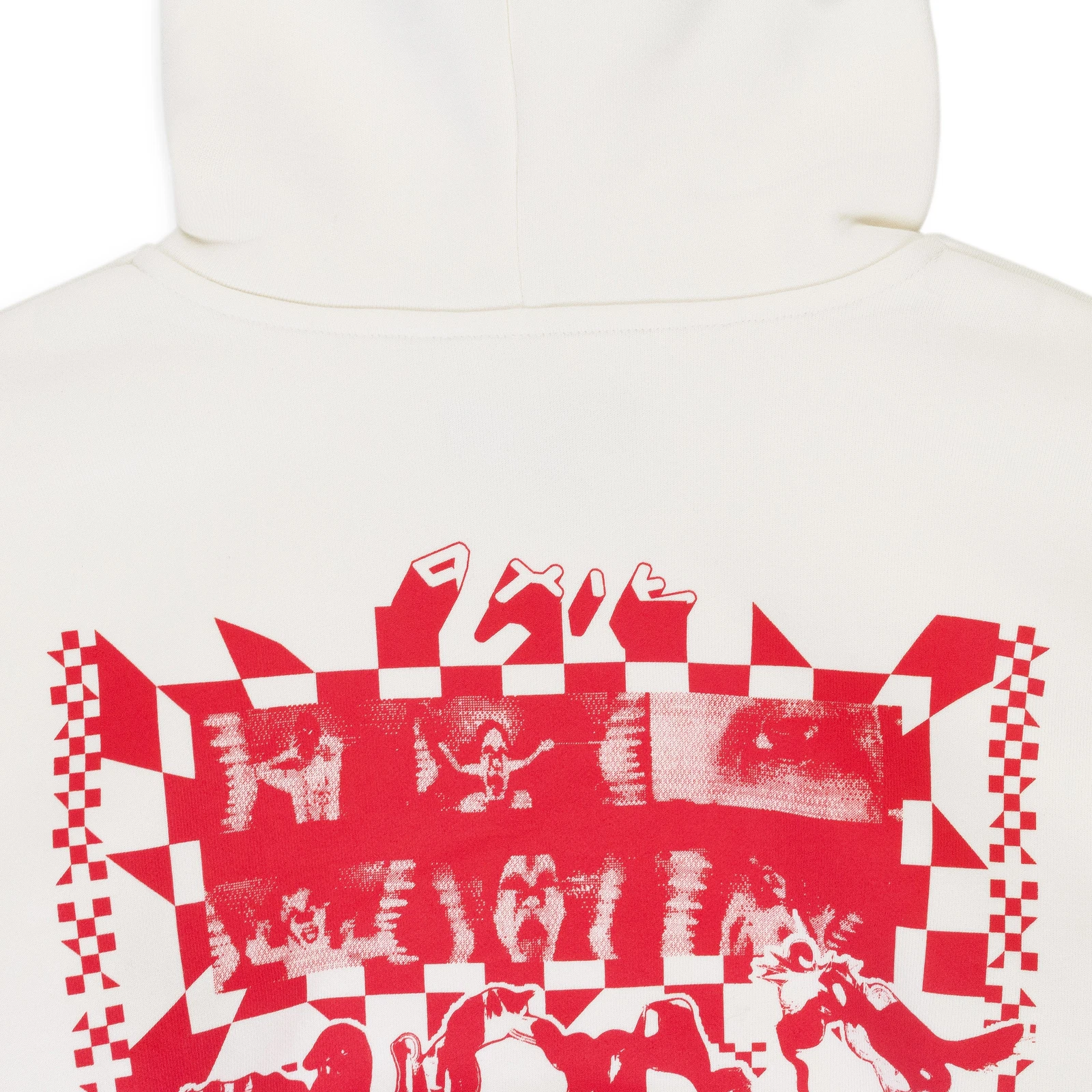 FELPA CON CAPPUCCIO NUOVA CON ETICHETTE MARCA VIOLA OFF WHITE HWT FLEECE PO TAGLIA XL $345