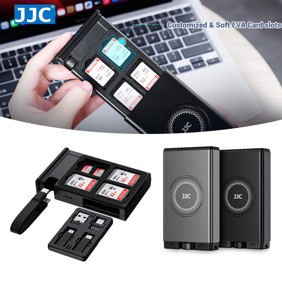 24-Slot Memory Card Reader Holder SD SDHC Micro SD TF Card Reader USB 3.1 Type-C - Image 2 of 4