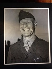 Bill Veeck Original US Marine Corps Official Photo Dated 1944 Incredibly Rare!