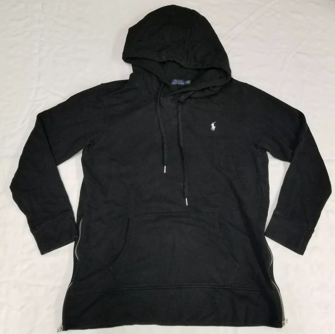 Ralph lauren black hoodie womens sales