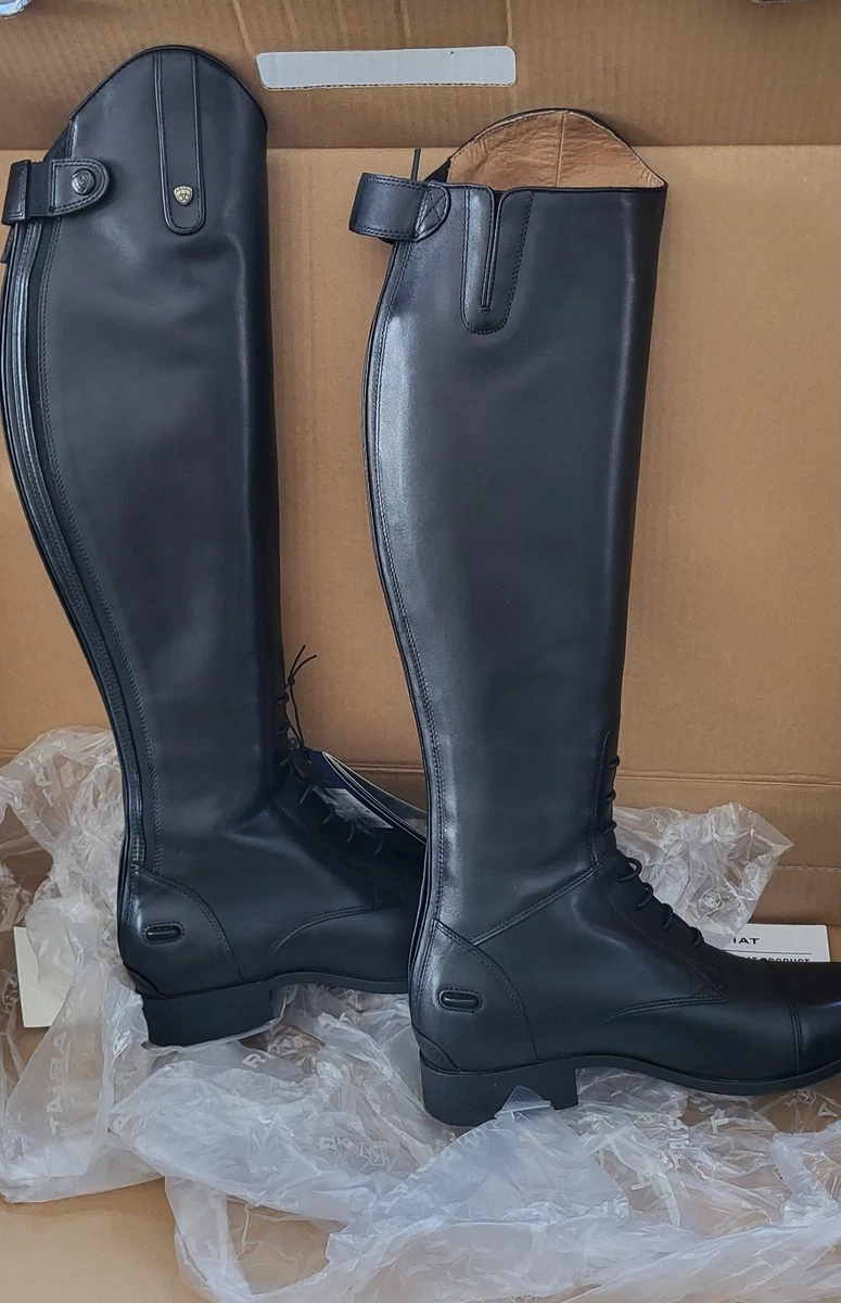 Ariat Heritage 4 Femme Ariat Bottes D'équitation Heritage Contour II Field Zip - Noir Bottes D'équitation Classiques Doublure Polaire