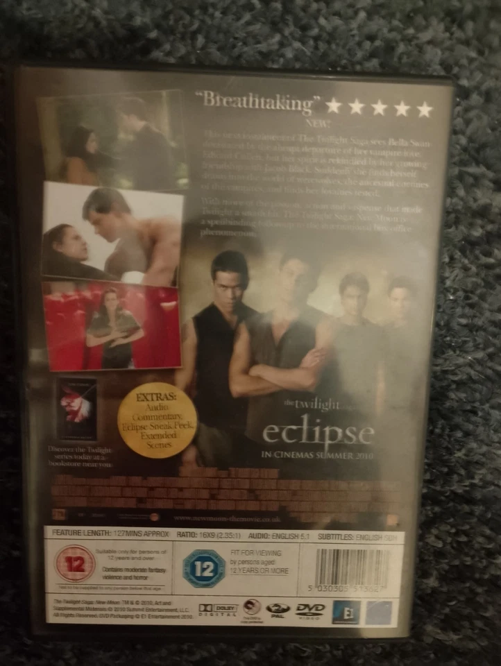 The Twilight Saga: New Moon (DVD, 2009) - Image 2 of 2