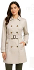 Banana Republic Women's Trench Coat Belted Double Breasted Beige Size S