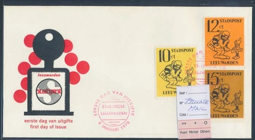 LS74725 Netherlands Leeuwarden private mail FDC used