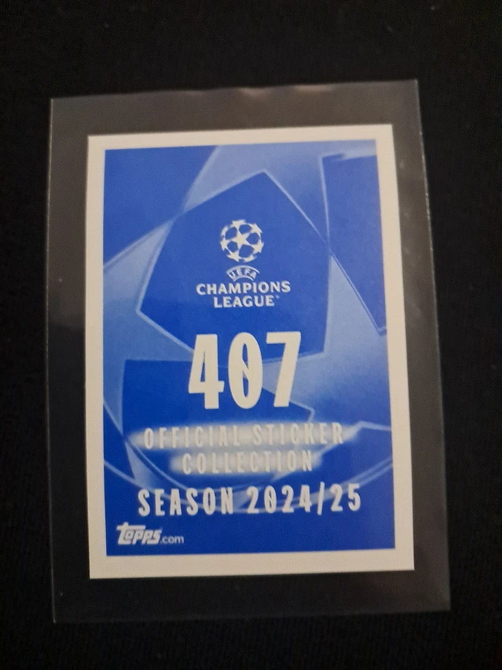STICKER TOPPS UEFA CHAMPIONS LEAGUE 2024-25 KYLIAN MBAPPE #407 IMPACT SIGNINGS - Photo 4/4