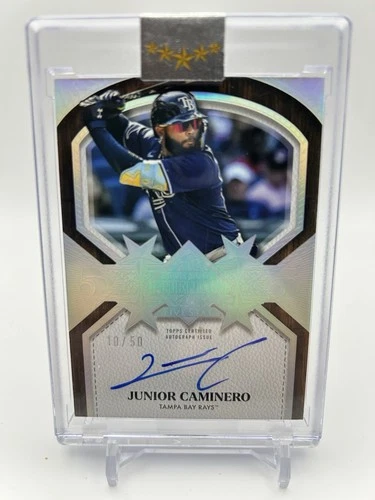 2025 Topps Five Star Junior Caminero Auto /50 Rays #FTPA-JC