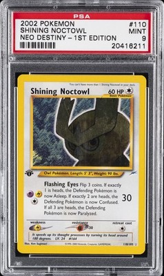2002 POKEMON NEO DESTINY 1ST ED #110 SHINING NOCTOWL PSA 9 | eBay