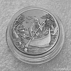 Ferryman;s Toll - 25 mm - 1oz .999 antiqued silver Art round