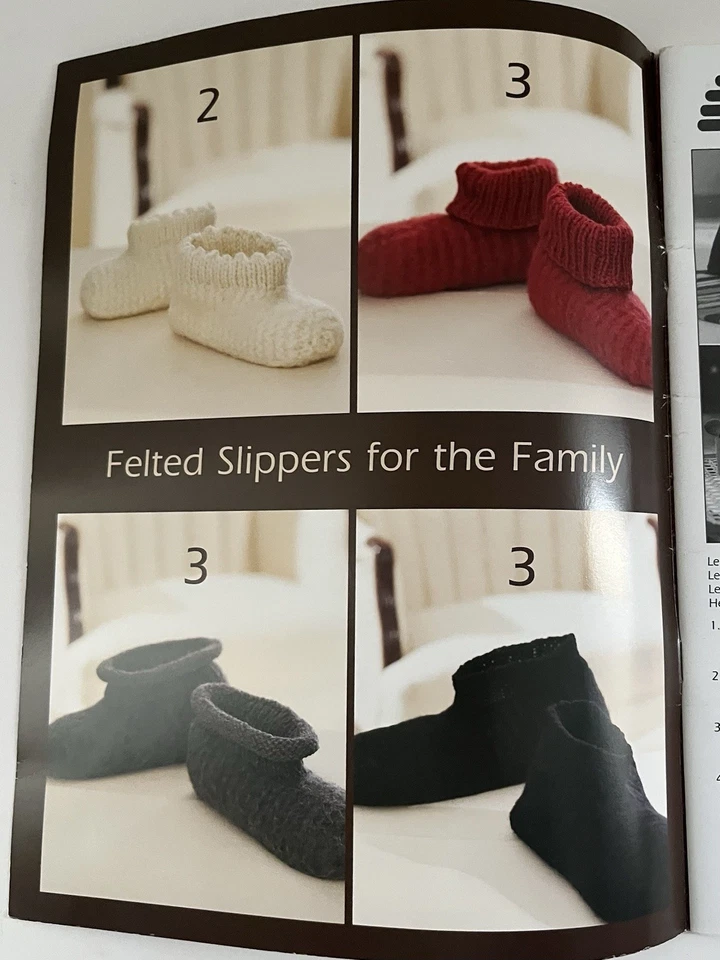 Patons Book 500210 Knit & Crochet Felting (2004) Pillows, Slippers, Bags & More - Image 3 of 4