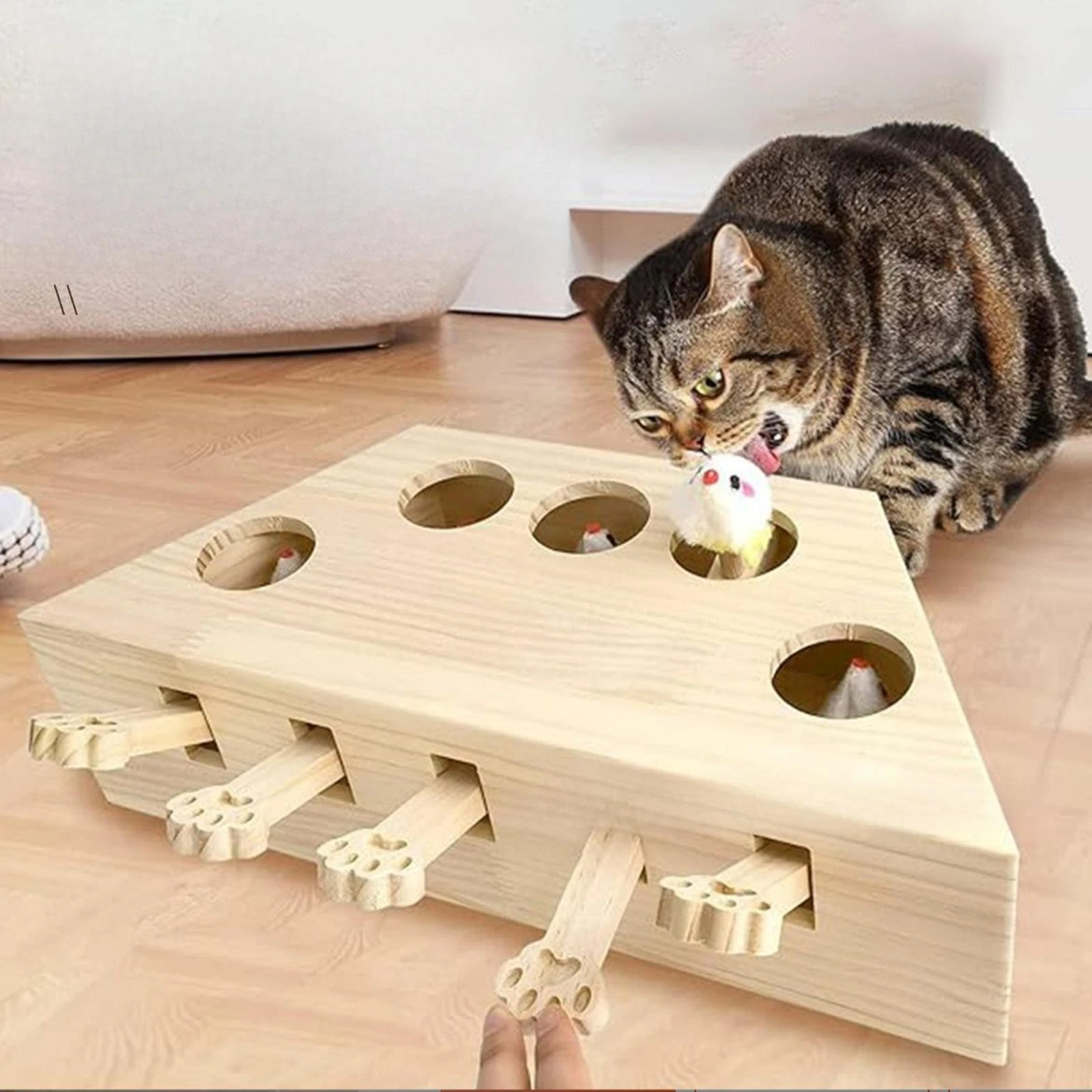 Whack A Mole Cat Toy Home Enrichment Fun Pet Toy Unique Versatile Puzzle Toy
Opens in a new window o