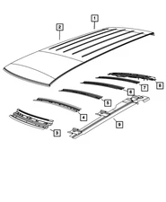 Genuine Mopar Roof Bow 04894614AA