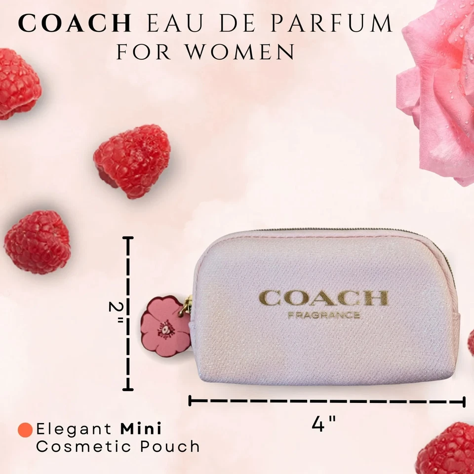 Coach Mini eau de parfum spray 0,25 oz (7,5 ml) + mini bolsa Foto 2 de 4