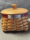 Longaberger 2005 Hostess Appreciation Basket Wood Lid Plastic Protector Euc