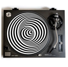 Turntable DJ Slipmat For Vinyl Records 12 inch LP Slip Mat Black Sabbath Vertigo