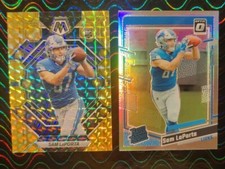 Sam LaPorta 2023 Panini Mosaic Yellow Reactive Optic HOLO Prizm SICK 🔥 ROOKIE!