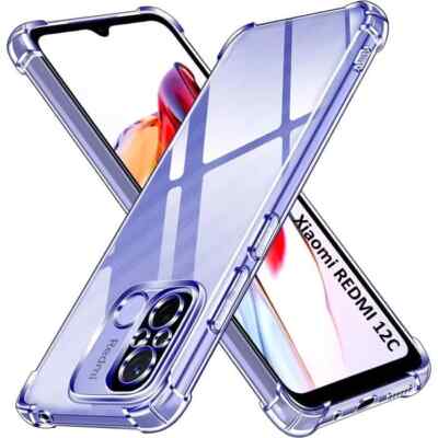 Transparente Silikon Hülle Für Xiaomi Redmi 12C / 11A / Poco C55