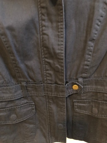 Twenty One Dark Blue With Plaid Lining Jacket Junior's M - Picture 2 of 5
