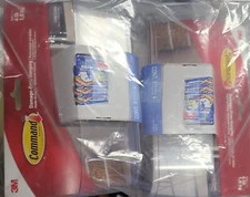 Two 3M Command Large Caddy 4 lb Capacity 8.5"L Clear HOM15CLR-ES