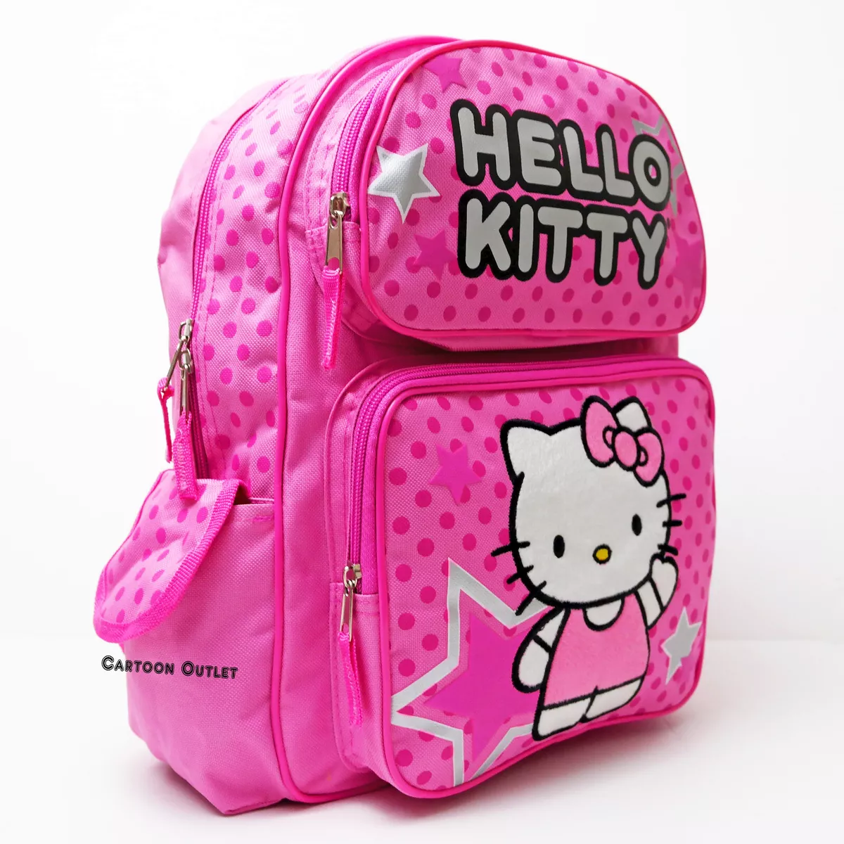 Medium Backpack - Hello Kitty - Pink Stars & Dot New School Bag 81398