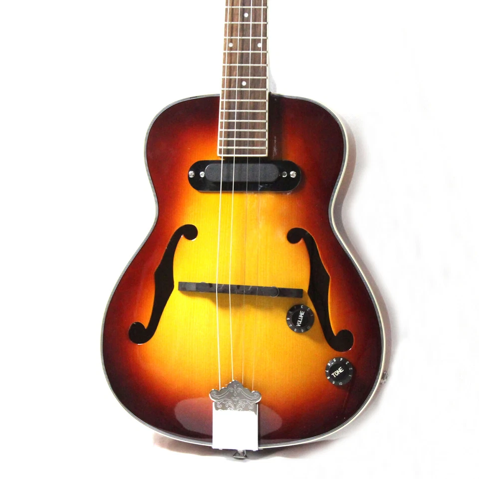 Jazz Ukulele F hole 26'' Mini Acoustic 4 Strings Ukelele With Pickup - Image 3 of 4