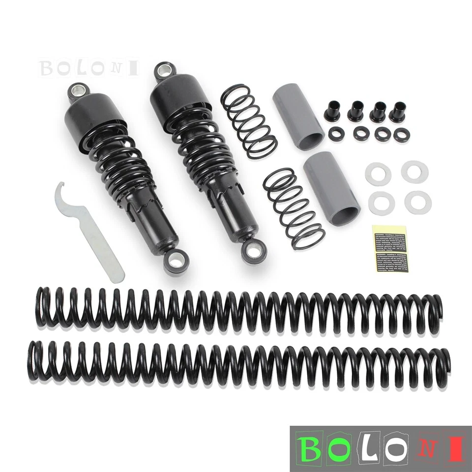 Complete lowering kit 10.5" Shock Absorber Fork Springs For Harley-Davidson Dyna — 第 4/4 张图片
